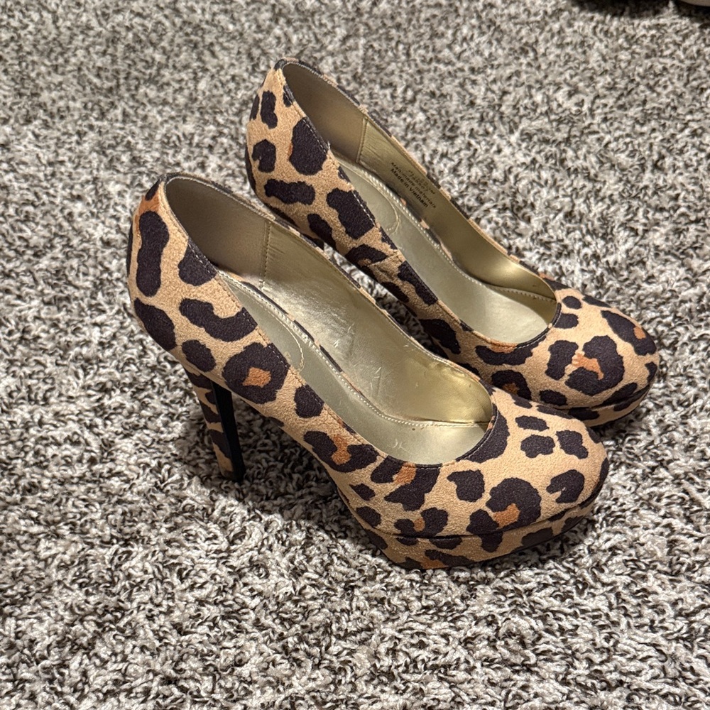Xappeal Leopard Print Heels